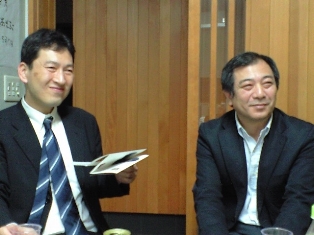 2008年春。斉藤典彦先生とS氏。