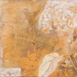 SM(160×227mm)、麻紙・岩絵具・洋箔