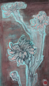 335×191㎜ 麻紙・胡粉・岩絵具・水干絵具・金属泥 / 220,000円(税込)