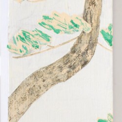 720×159mm、雲肌麻紙・岩絵具・アクリル系絵具・墨・膠