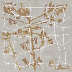 2020、高知麻紙・岩絵具、S4(335×335×20mm)