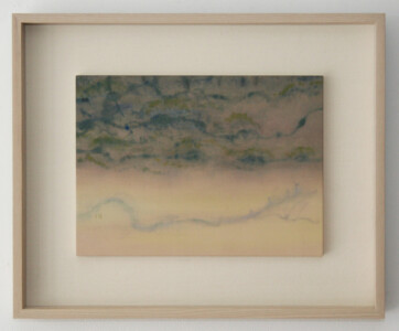 242 × 333 mm 額寸 408 × 499 mm
絵絹・膠・岩絵具・金属泥 350,000円(税込)