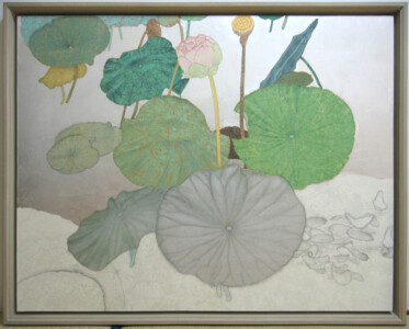 910 × 1150 mm 額寸 980 × 1240 mm
紙・膠・墨・水干絵具・岩絵具 1,900,000円