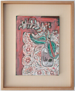 334 × 243 mm 額全寸 499 × 408 mm 麻紙・胡粉・岩絵具・水干絵具・金属泥 /
額付 275,000円(税込)