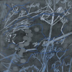 2020、高知麻紙・岩絵具、S4(335×335×20mm)