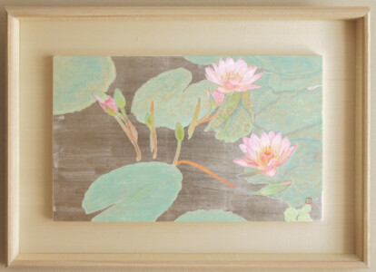 332 × 528 mm 額寸 530 × 726 mm
紙・膠・墨・水干絵具・岩絵具・金属泥 650,000円