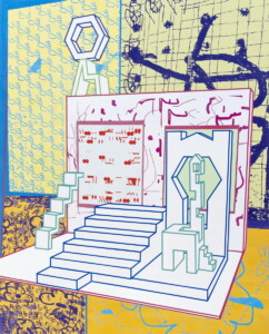 コーラルキャッスル/Coral castle 1820×1464㎜、キャンバス,膠,乾性油,顔料