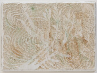 パネル、川砂、石灰、土、顔料、246×338×25mm、sold out