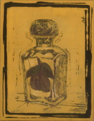 雲肌麻紙、岩絵の具、顔料、膠 、180×140mm、