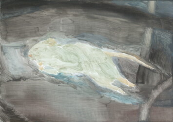 キャンバス、アクリル絵具、273×192mm、