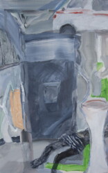 キャンバス、アクリル絵具、530×333mm、