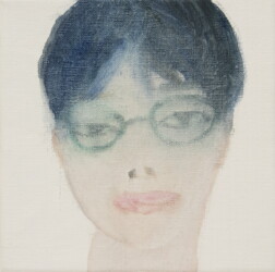 油彩、キャンバス、181×181mm