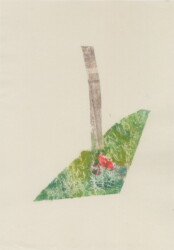 油絵具、アラビアゴム、紙、