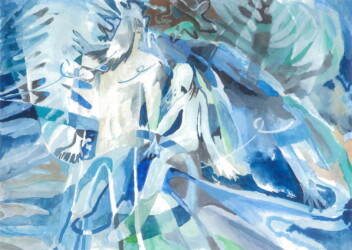 紙、水彩、174×241mm、