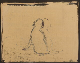 雲肌麻紙、岩絵の具、顔料、膠、140×180mm、