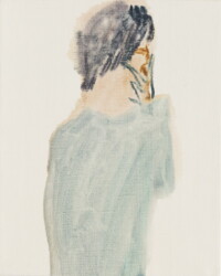 油彩、キャンバス、275×220mm、