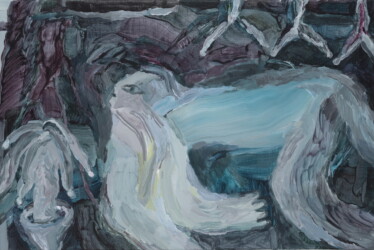 キャンバス、アクリル絵具、273×410mm、