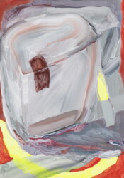 キャンバス、アクリル絵具、273×190mm、