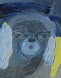 キャンバス、アクリル絵具、180×140mm、