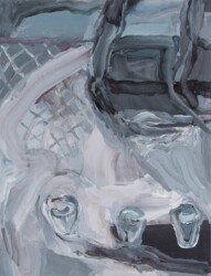 キャンバス、アクリル絵具、410×318mm、