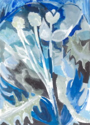 紙、水彩、189×134mm