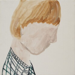 油彩、キャンバス、380×375mm、