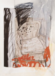 コピー用紙、水彩紙、アクリルガッシュ、鉛筆、330×240mm、sold out