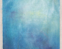 Asaco「Light Within 001.26」2026、麻布/膠/膠+白亜→パステル+雲母+油彩+ニス、333×242×20mm、¥71,500(税込)