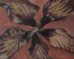 金城妃美佳「Whispers Ⅰ」2026、綿布、油彩、244×335×22mm、¥41,800(税込)
